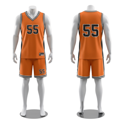 Custom V-Neck Basketball Uniform Set