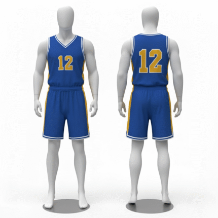 Custom V-Neck Basketball Uniform Set