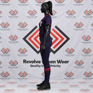 Custom Navy & Red Sublimated Baseball Uniform - Image 4
