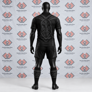 Custom Black Māori Rugby Union Team Kit - Image 3