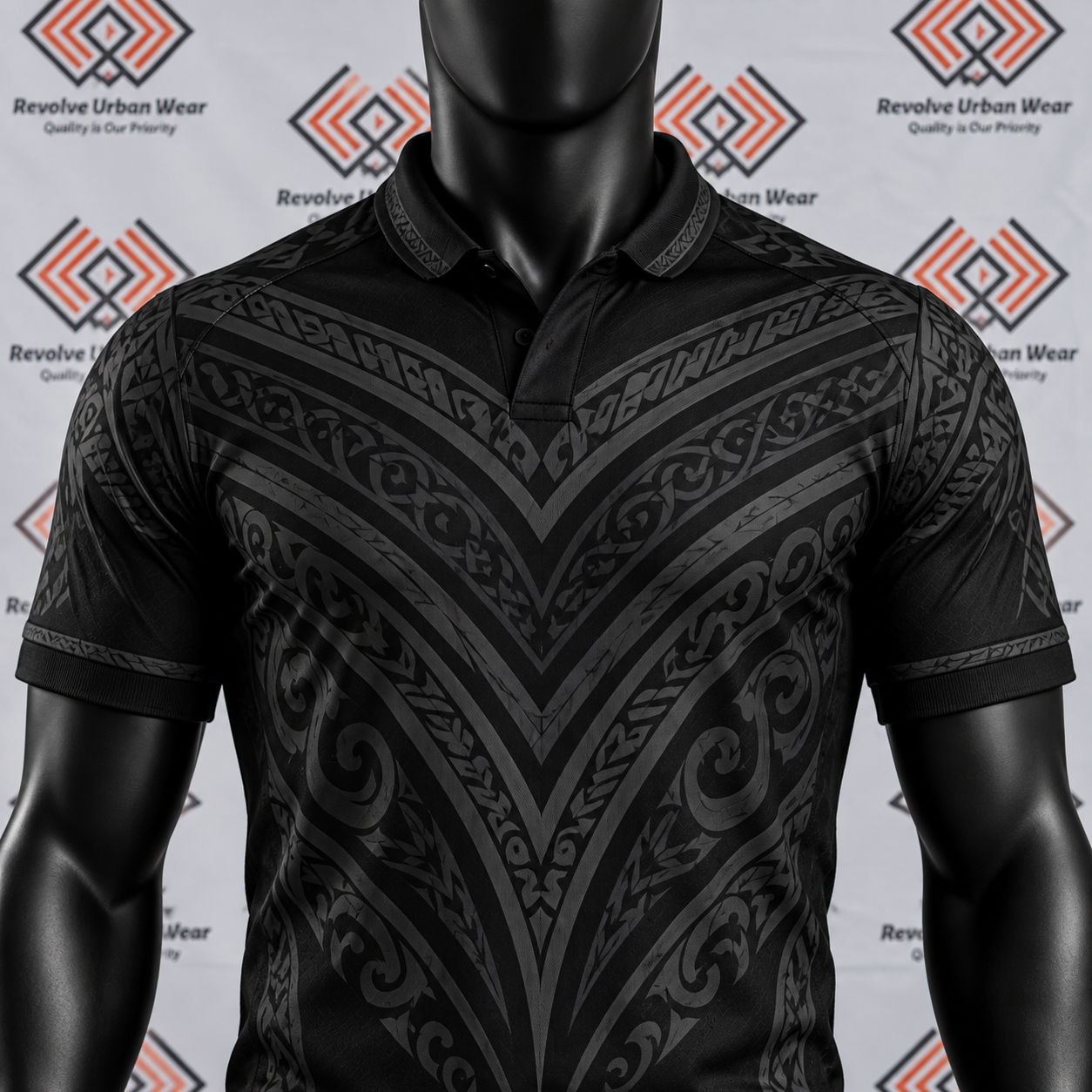 Custom Black Māori Rugby Union Team Kit - Image 5