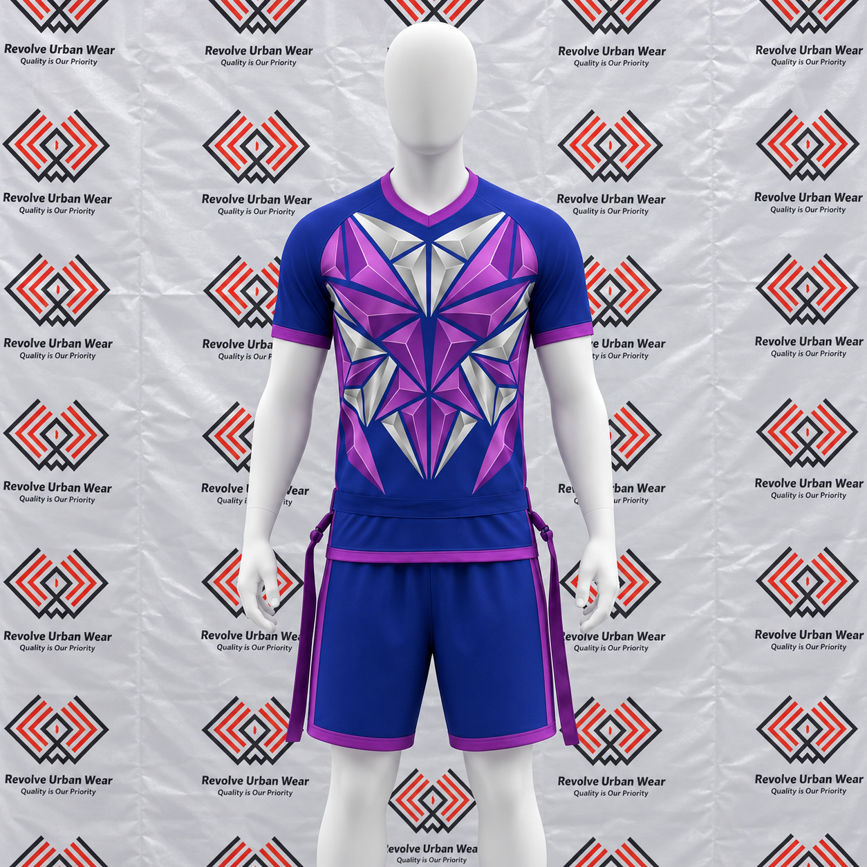 Blue Purple Custom Flag Football Kit - Image 2