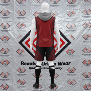 Best Custom Maroon and Black 7v7 Uniform - Image 3