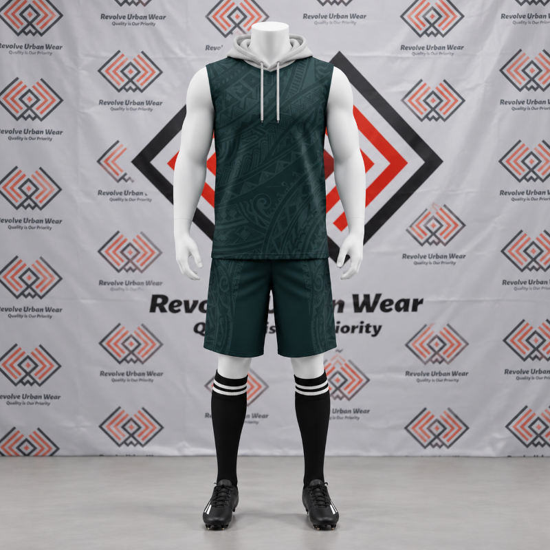 Best Custom Dark Green Tribal 7v7 Uniform - Image 2