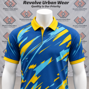 Custom Blue Yellow Cricket Kit - Image 5