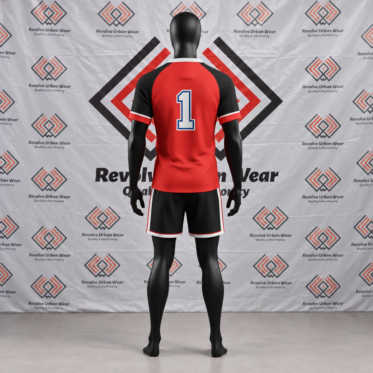 Best Custom Red and Black Rugby Uniform - Image 3