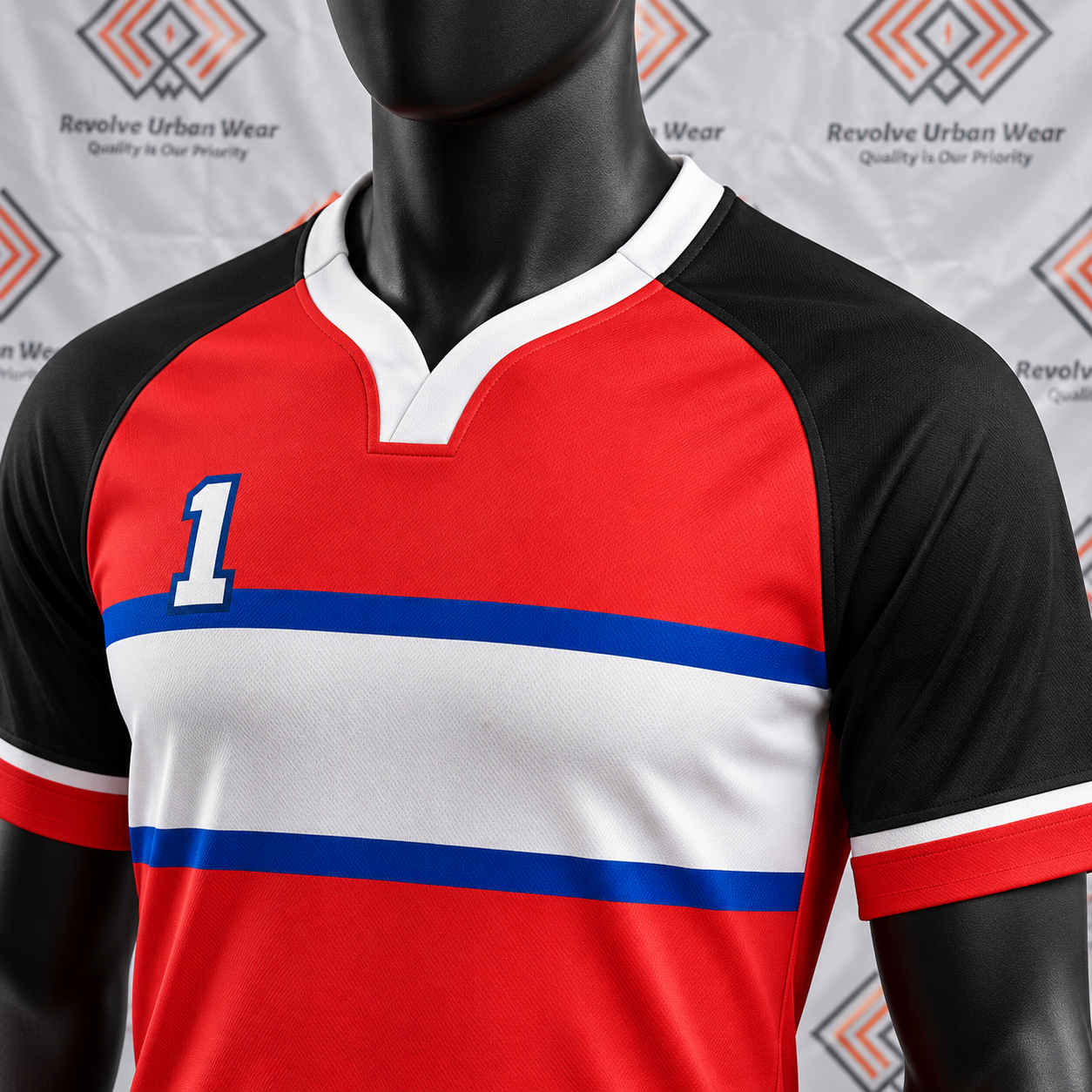 Best Custom Red and Black Rugby Uniform - Image 5
