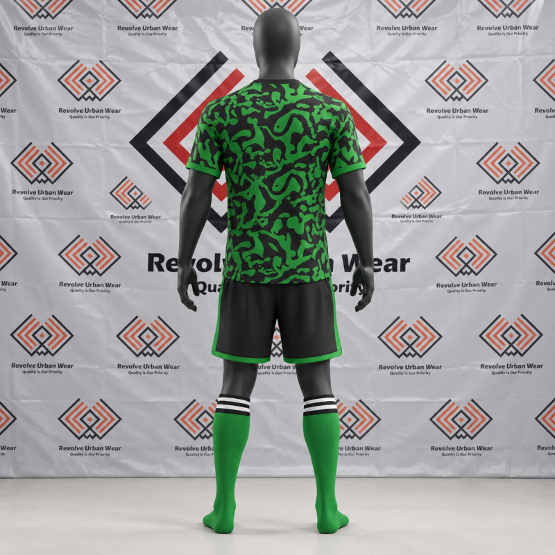 Green Black Soccer Kit - Image 3