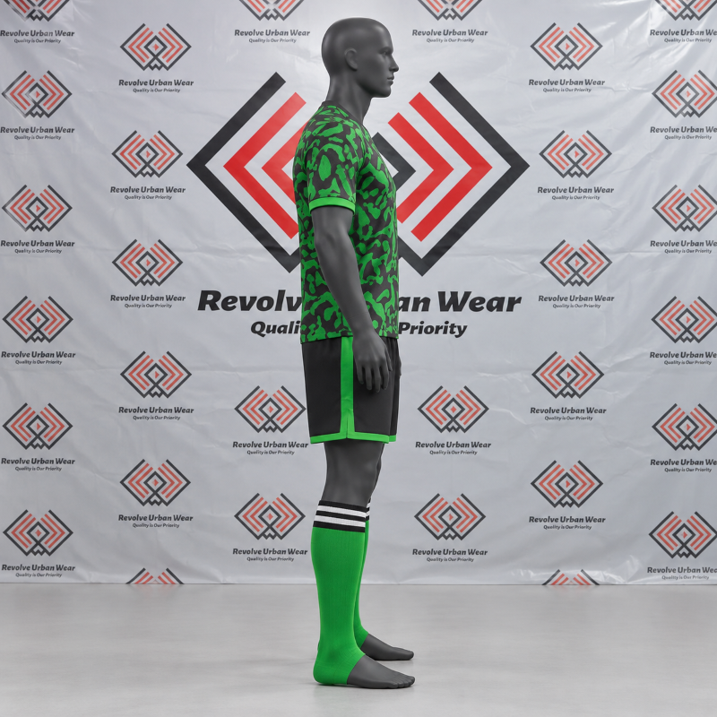 Green Black Soccer Kit - Image 4