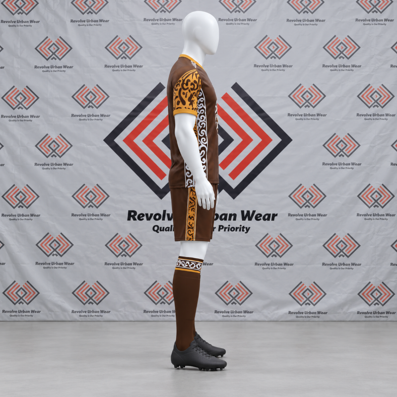 Brown Custom Tribal Soccer Kit - Image 4