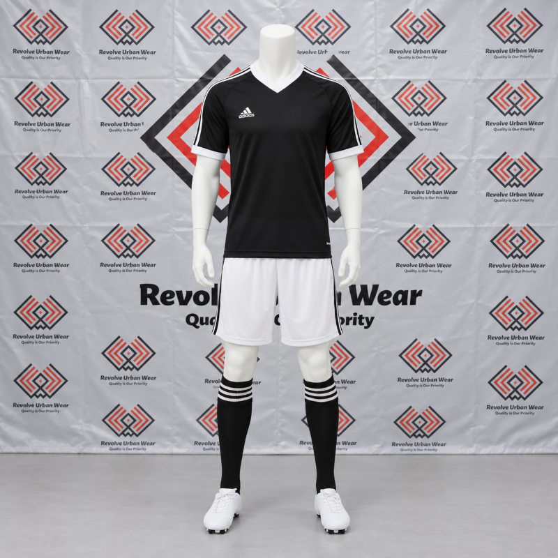 Black White Custom Soccer Kit - Image 2