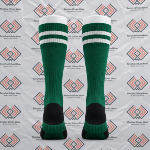 Best Custom Green and White Crew Socks - Image 4