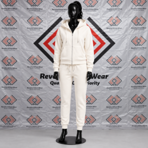 Alternative view of Best Custom Cream Hooded Fleece Tracksuit