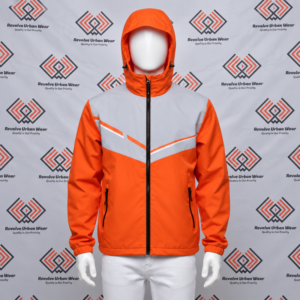 Alternative view of Orange Grey Custom Windbreaker