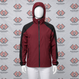 Alternative view of Best Custom Maroon Windbreaker Jacket